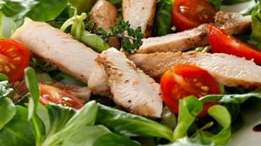 Balsamic Green Salad With Chicken
