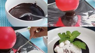 Cara Unik Sajikan Es Krim dalam Chocolate Bowl