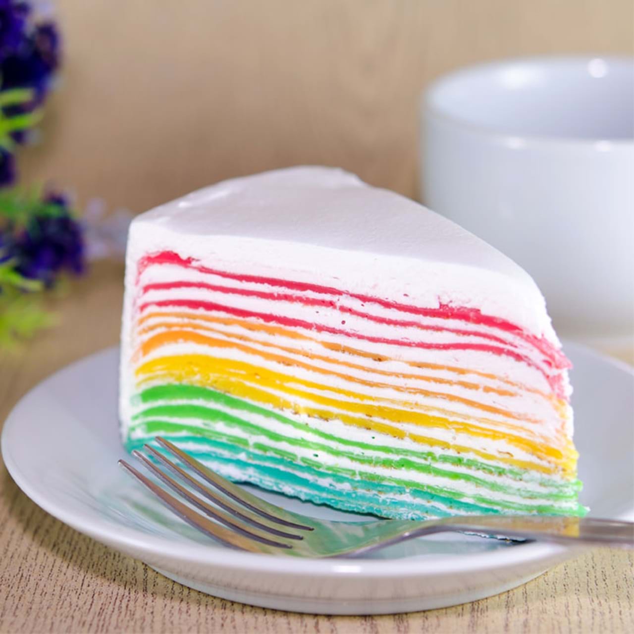 Rainbow Chiffon Cake Photo