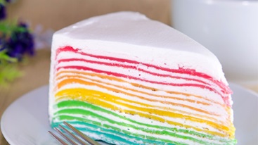 Rainbow Chiffon Cake Photo