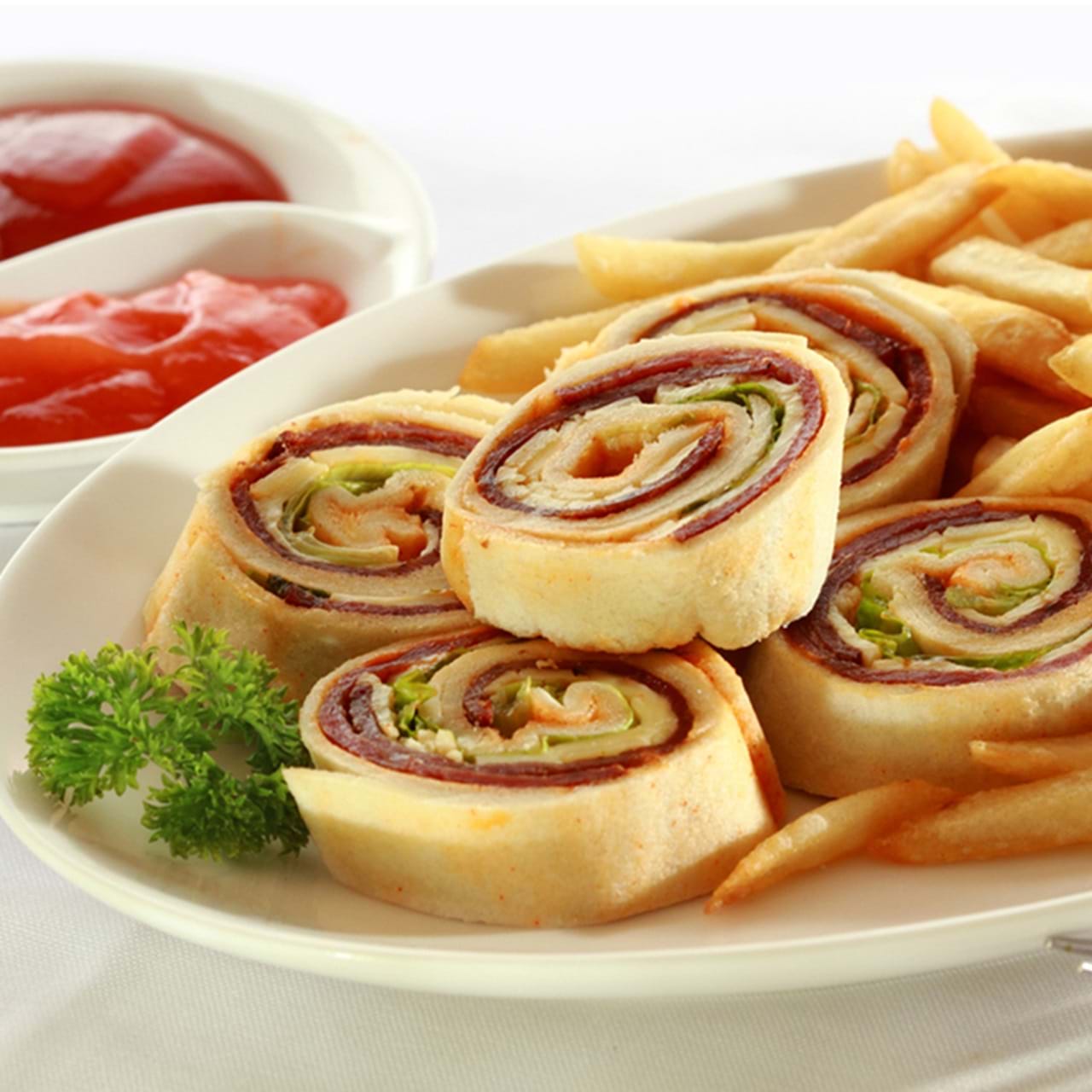 Sandwich Gulung Warna Warni Photo