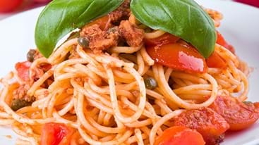 Spaghetti Tuna Paprika Photo
