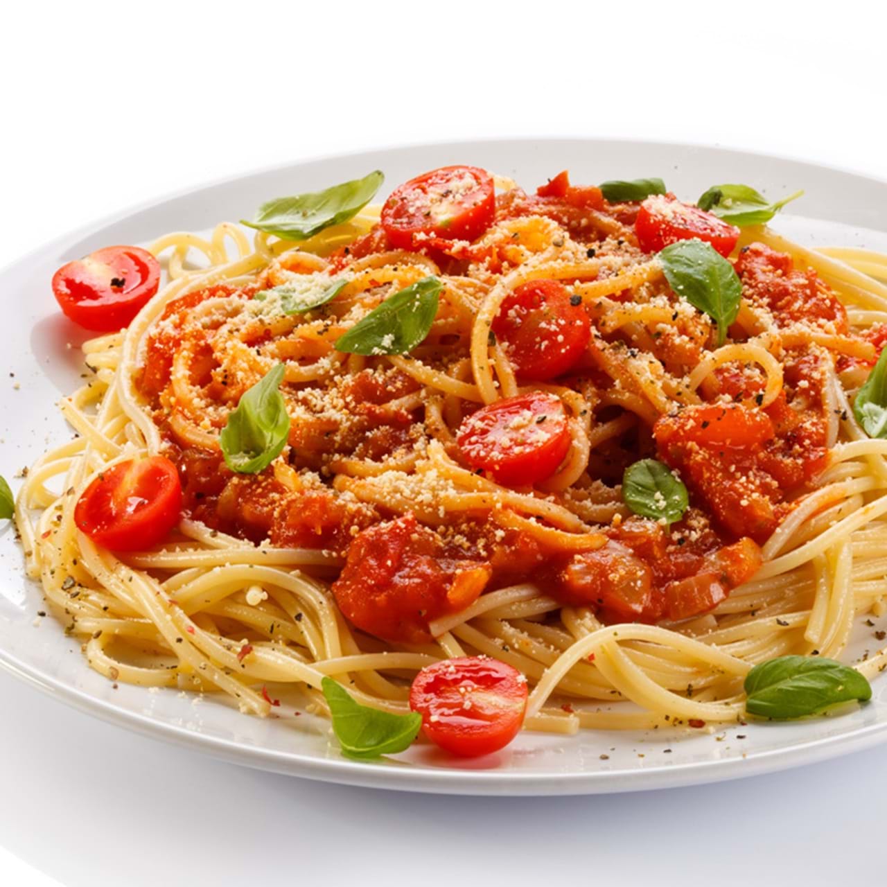 Spaghetti Daging Krim Tomat Photo
